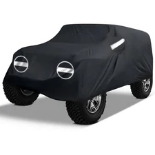 Car Cover Custom Fit For Jeep Wrangler 4 Doors JK JL 07-25 Waterproof Protection