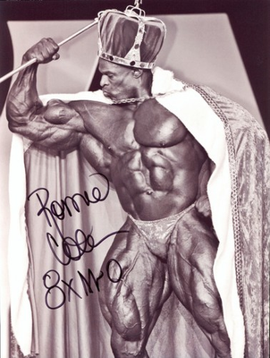 #ad RONNIE COLEMAN SIGNED Autograph 8.5X11 PHOTO BODYBUILDING MR OLYMPIA CHAMPS rare $135.00