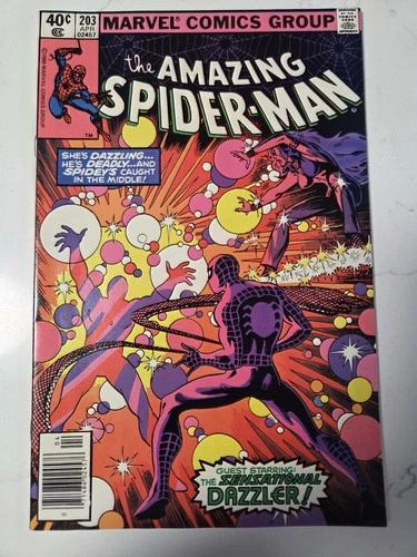 Marvel The Amazing Spider-Man VF/NM #203 1980 Dazzler Bronze Age Comic Book