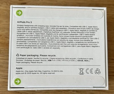 Apple AirPods Pro 3 - 3. Generation - Neu - in Versiegelter OVP
