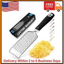 Quality Stainless Steel Hand Grater Zester Cheese Lemon Food Slicer Shredder Veg