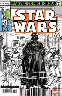 STAR WARS #1 FACSIMILE JERRY ORDWAY 1:25 RATIO VARIANT NM