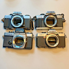 Lot of 4 Minolta Japan SLR Bodies: XG-M, XG-M, XG-A, XE-5 - PARTS