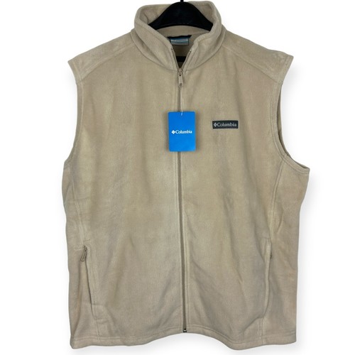 NEW Columbia Men's Large Steen Mountain Vest Fleece OffWhite Cream eBay