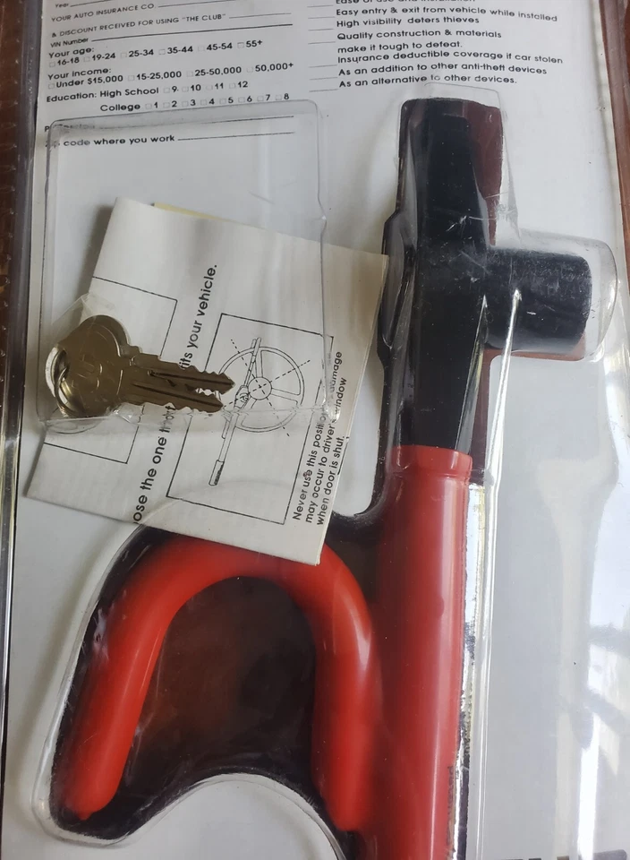 The Club 1986 volante antirrobo ayúdame alarma personal + lote ventana puerta Foto 4 de 4