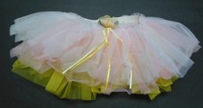 NWT 3 color ballet tutu yellow pink white X Smll girls ballerina dressup rosebud