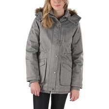 Nwt Womens Vans Cadet 2 Parka $160 S Grey Heather Fur Lining Not Included