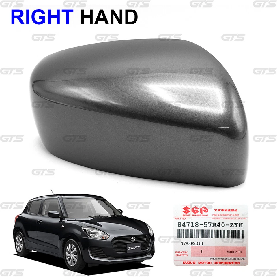 Rh Grey Mirror Wing Cover Fits Suzuki Swift Hatchback GA GL No top 2018 2021 - Image 4 of 4