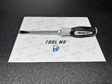 Snap-on Tools RARE NOS LIGHT GRAY Flat Tip 5/16” Soft Grip Screwdriver SGD6B