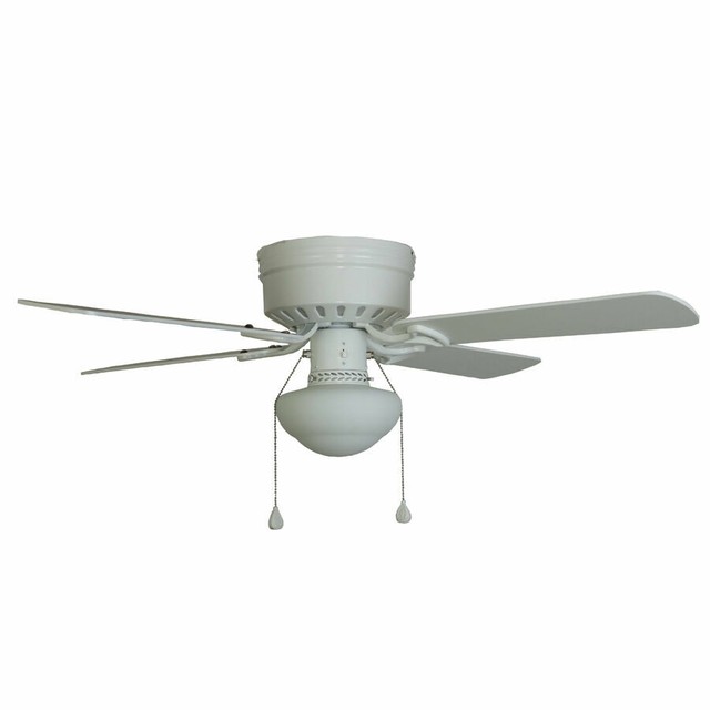 Harbor Breeze Armitage 42 In White Led Indoor Flush Mount Ceiling
