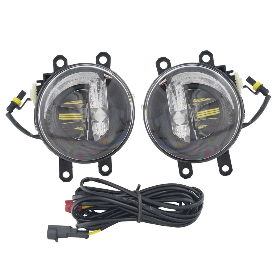 Luces antiniebla LED con diseño conceptual DRL L&R para Toyota Yaris Hatchback 2018-2019 Foto 2 de 4