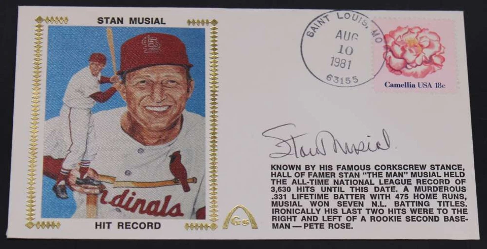 Stan Musial Signed Gateway Cachet St. Louis Cardinals Autograph JSA COA D12863 - Image 2 of 4