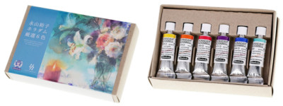Japan Limited Schmincke Horadam Transparent Watercolor 5ml Botanic Set of 6