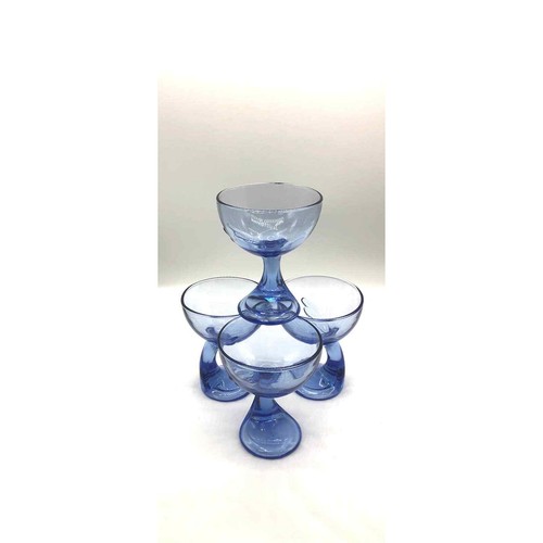 Four Gorgeous Very Collectible Bromiolo Rocco Jerba Blue Goblets Great Shape - Picture 5 of 10