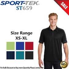 Sport-Tek Mens Short Sleeve Contrast Stitch Micropique Sport Wick Polo ST659