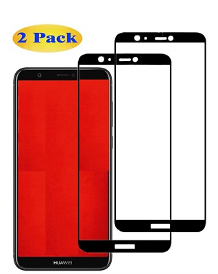 Kit 2 für Huawei P Smart (FIG-LX1) Schutzfilm Glas Gehärtetes Full Screen 5D LCD