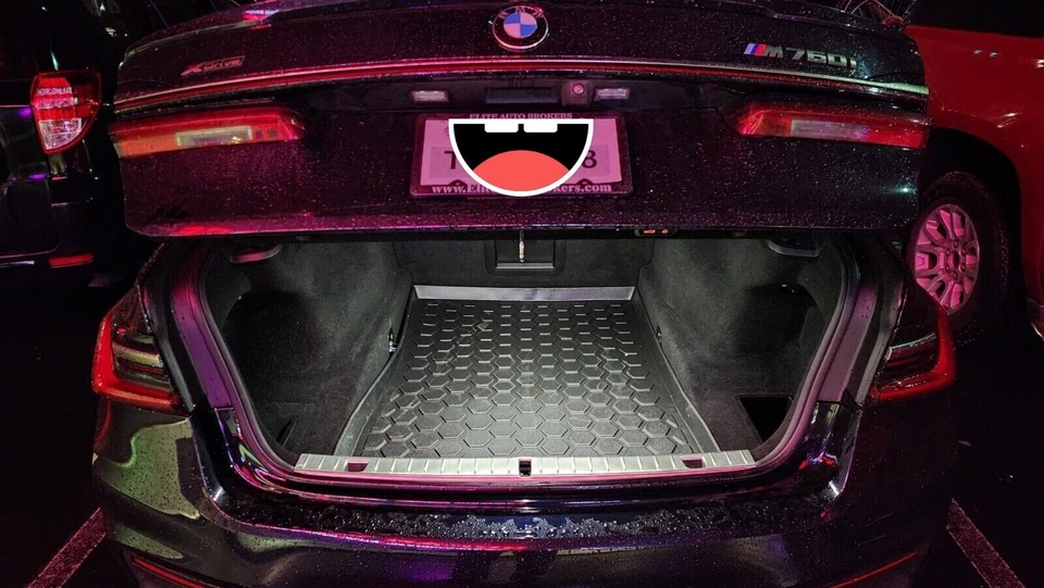 Bandeja de piso de carga para maletero trasero alfombrilla para BMW Serie 7 2016-2022 totalmente nueva Foto 3 de 4