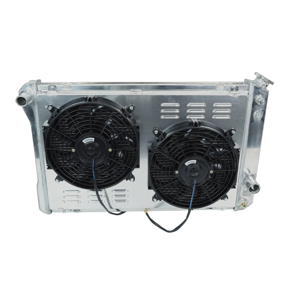 3 Row Aluminum Radiator Shroud Fan Relay For 82-92 Chevy Camaro Pontiac Firebird - Image 3 of 4