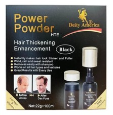 Deity America Hair Thickening Enhancement Black Color 2 Set 22g Powder  100ml