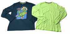 Athletic Works BOYS Long Sleeve Active Tee Shirt DriWorks Boys Size XXL 18 2PCS