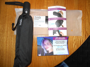 BLACK TUMELLA STRONGEST WINDPROOF TRAVEL UMBRELLA COMPACT/LIGHT/EASY UP & DOWN