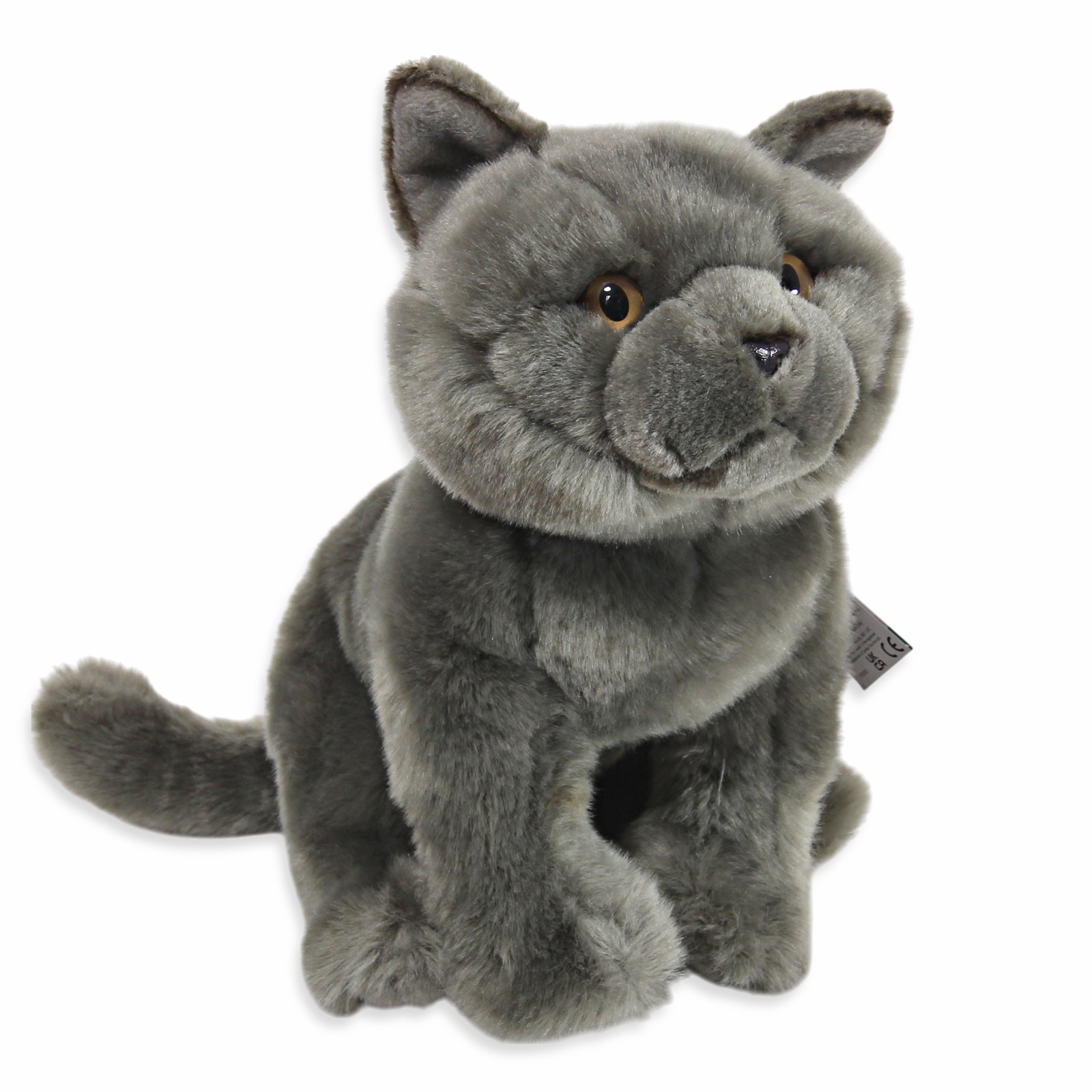 Faithful Friends British Blue Cat Plush Soft Toy Kitten Animal Teddy Gift 24cmH