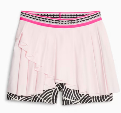 $80 Womens Size L Puma x Lemlem Training Skort Skirt 523965 24 Pink 2X-Large