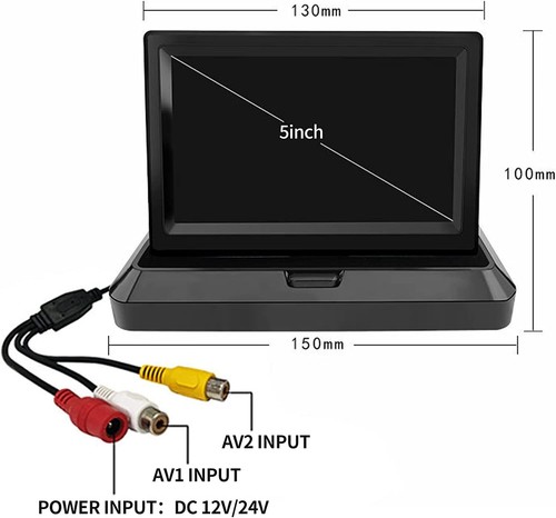 4.3''/5"/7'' LCD Screen Car Rear View Backup Monitor for Parking Reverse Camera - Picture 58 of 63
