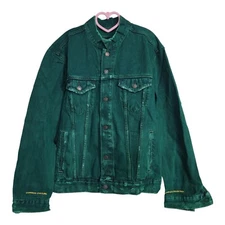 Levi’s Common Culture Relaxed Trucker Green Denim Jacket Men's Size M UO Rare