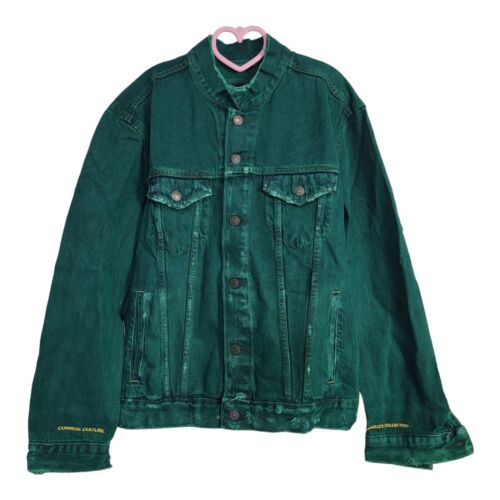 Levi's Common Culture Relaxed Trucker Green Denim Jacket Men's Size M UO  Rare | eBay