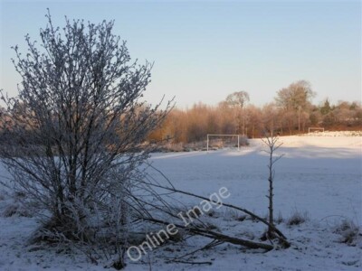 Photo 6x4 Cranny Playing Fields An Oghmagh They are covered in a blanket  c2010