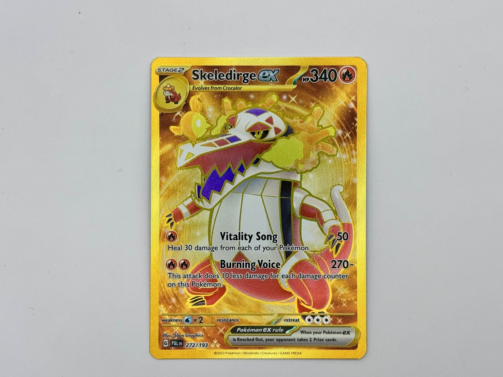 Skeledirge ex 272/193 - Hyper Rare - SV Paldea Evolved NM