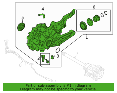 2020-2025 Genuine Ford Explorer 3.0L Front Differential Drive Axle