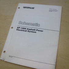 CAT AP-1000 PAVER Electrical System Schematic Manual Wiring Diagram shop service