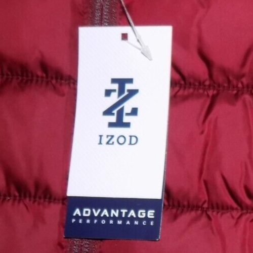 Chaleco acolchado IZOD Advantage Performance para hombre terciopelo granate L nuevo - Imagen 6 de 8