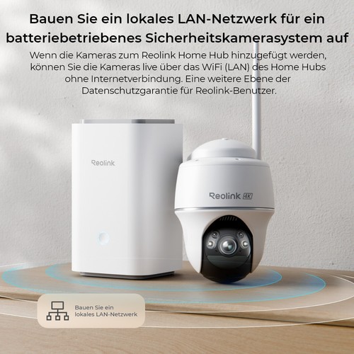 Reolink 4K PT Argus PT Ultra Kamera Set Solar Überwachungskamera Aussen Home Hub - Bild 5 von 16