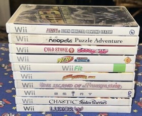 Lot Of 10 NES Nintendo Wii Games Complete CIB Manuals All Tested Neopets Puzzle