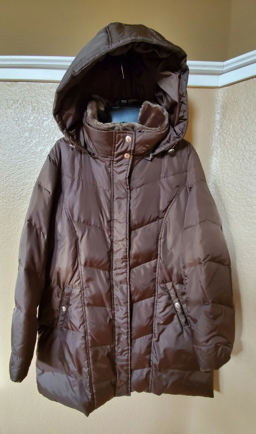 Michael Kors Giacca Tampone Marrone Trapuntato Taglia PL $295