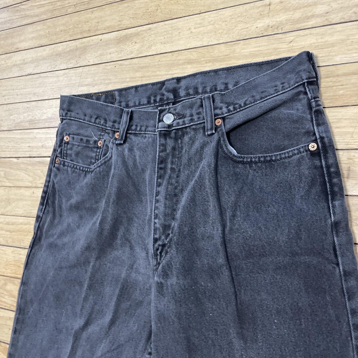 Levi's 550 Jeans Men 36x29 Straight Leg Relaxed Denim Black Levi's 550 Jeans Men 36x29 Straight Leg Relaxed Denim Black