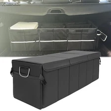 For Toyota 4Runner PU 3-in-1 Trunk Organizer Cargo Fold Up Bag Box Caddy Bin