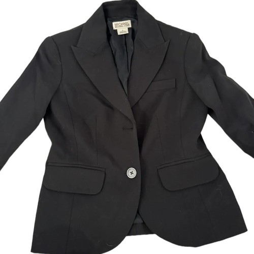Michael Kors Damen Blazer/Jacke schwarz, Langarm Größe 2 - Bild 4 von 11