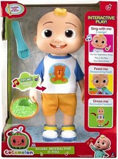 Cocomelon Official DELUXE INTERACTIVE JJ DOLL Feed Dress Sing With Me NEW In Box