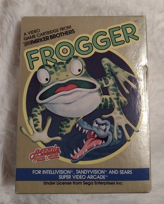 FROGGER Intellivision Game Cartridge In box NO MANUAL UNTESTED Parker Bros SEGA
