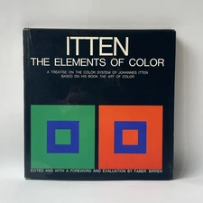 ITTEN: The Elements of Color 1970 2nd Print Hardcover with Dust Jacket