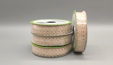 Ivory Cotton Lace Ribbon - 5/8" wide by 3 Yards - Scrapbooking, Decorating