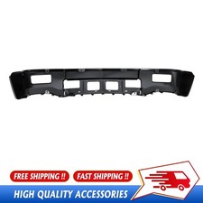 Black Steel Front Bumper Face Bar For 2014-2015 Silverado 1500 W Fog Light Holes