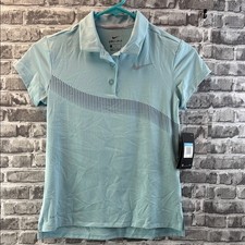 NWT Girls Nike Golf Aqua Dri-FIT Polo Shirt