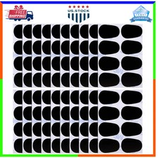 160 Pcs Saxophone Clarinet Mouthpiece Patches 0.8mm Thick Rubber Pads Black