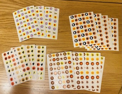 Vintage American Teaching AIDS ATA Stickers 17 Full Sheets Incentive Rewards