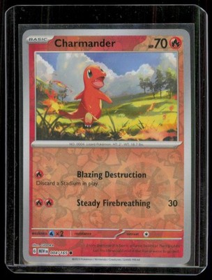 Charmander 004/165 Scarlet & Violet 151 Costco Exclusive Reverse NM Pokemon Karte